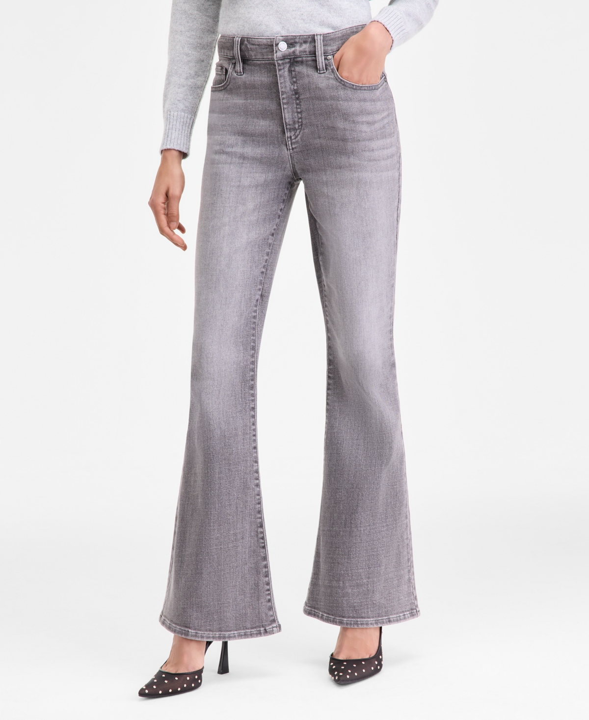 I.n.c. International Concepts Women's High-Rise Flare-Leg Jeans, Macy's Exclusive