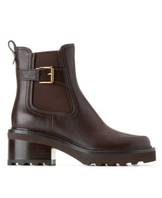 Women's Shibley Almond Toe Lug Buckle Booties