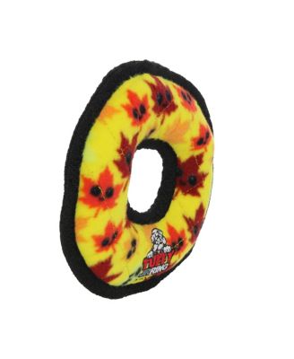 Holiday Jr Ring Leaves 2 Pack , Durable Plush Squeaky Dog Toy
