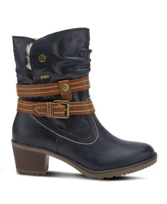 Boisa Waterproof Mid Boot with Quilted Detail and Faux Fur Lining