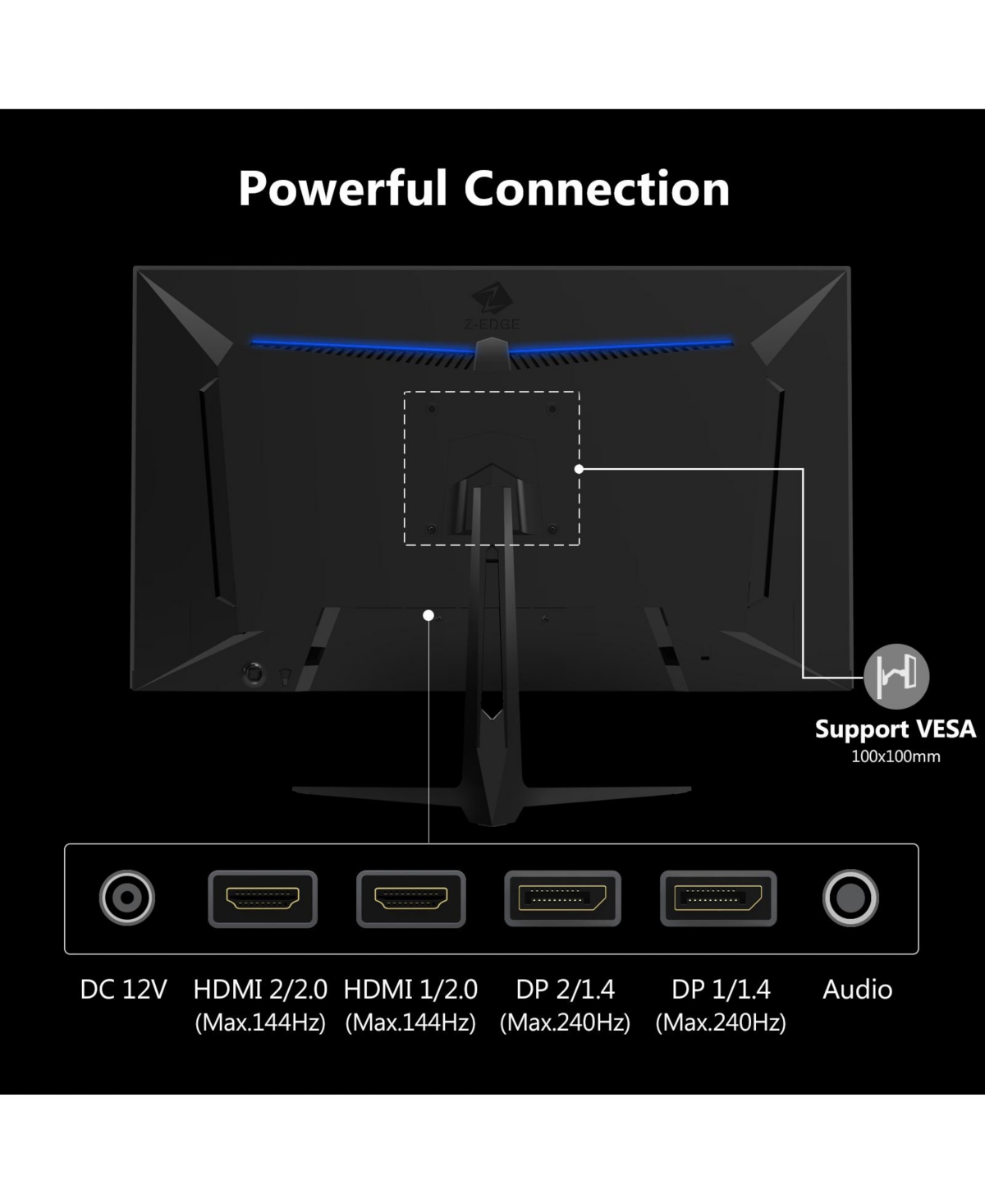 27 inch 2K Qhd 2560 x 1440 240 Hz 1 ms Flat-Panel Ips Gaming Monitor
