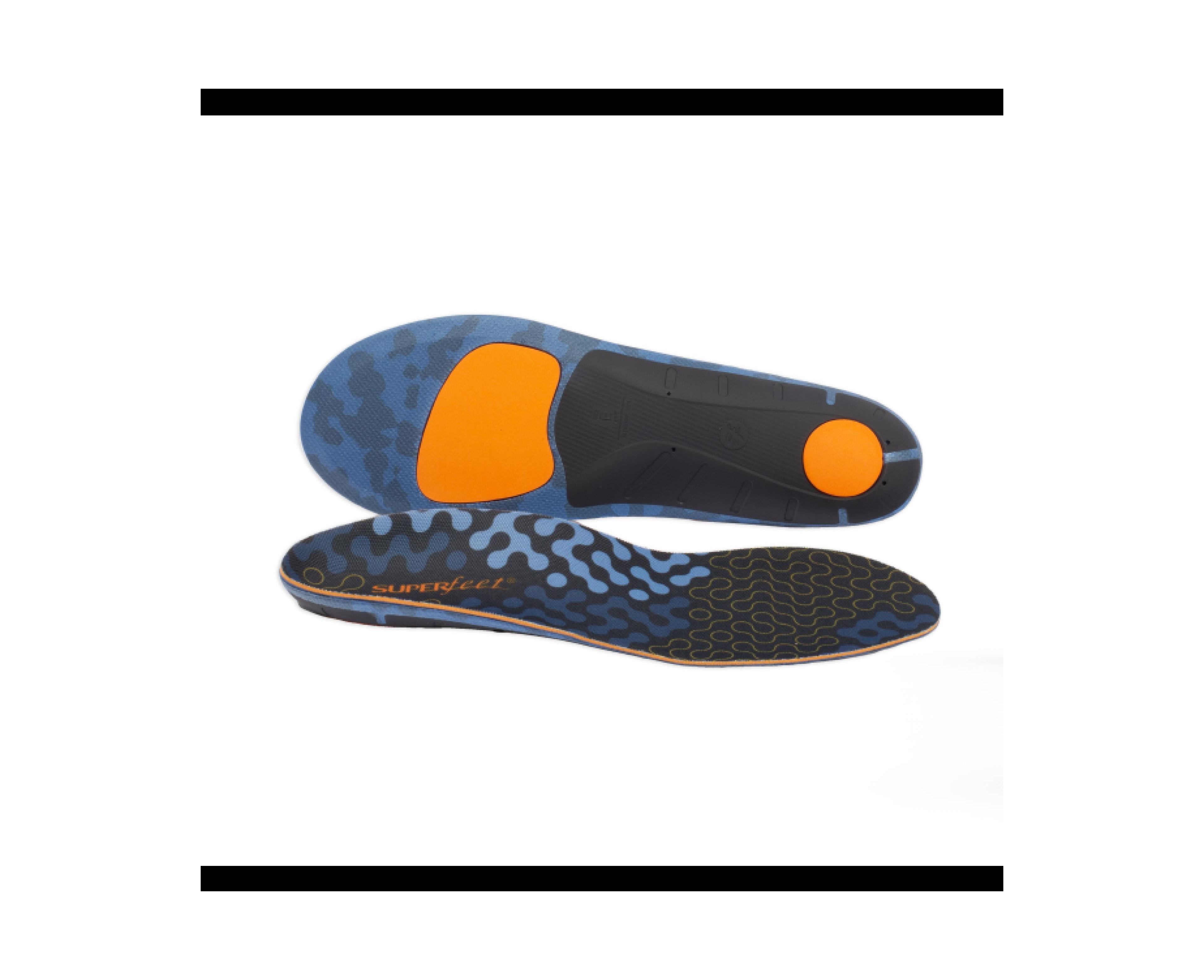 Superfeet Men's Run Cushion Medium Arch Insole - Riviera 2.5-5 Men / 4.5-6 Women