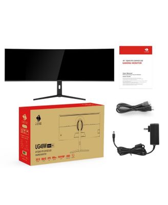 49 inch 32:9 DQHD 5120 x 1440 144Hz 1ms Curved IPS Gaming Monitor, 1.07B Colors, Adjustable Stand