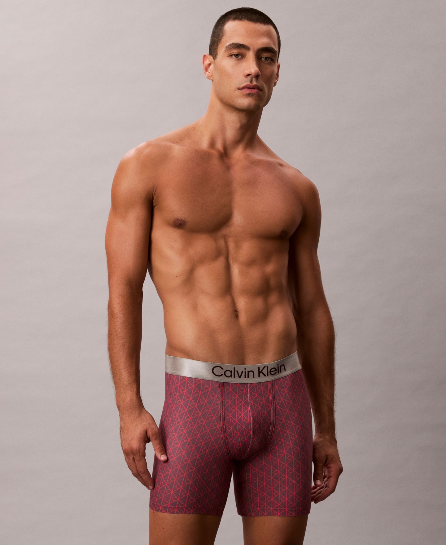 Трусы-боксеры для мужчин, микрофибра, стрейч — Calvin Klein — фото 1