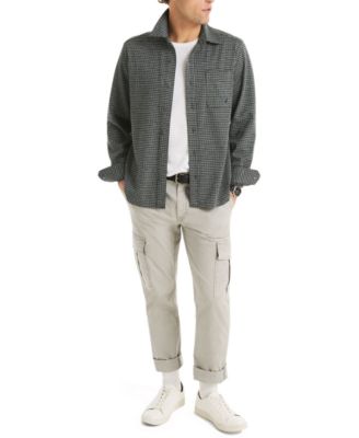 Men's Houndstooth Long Sleeve Shirt