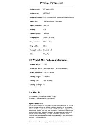 1.85" AMOLED Smart Watch With Bluetooth Calling, Health Monitoring,Sport Modes,4GB for Women Men