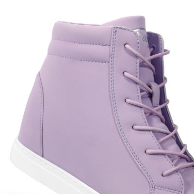 Women's Lavender Wedge Sneaker