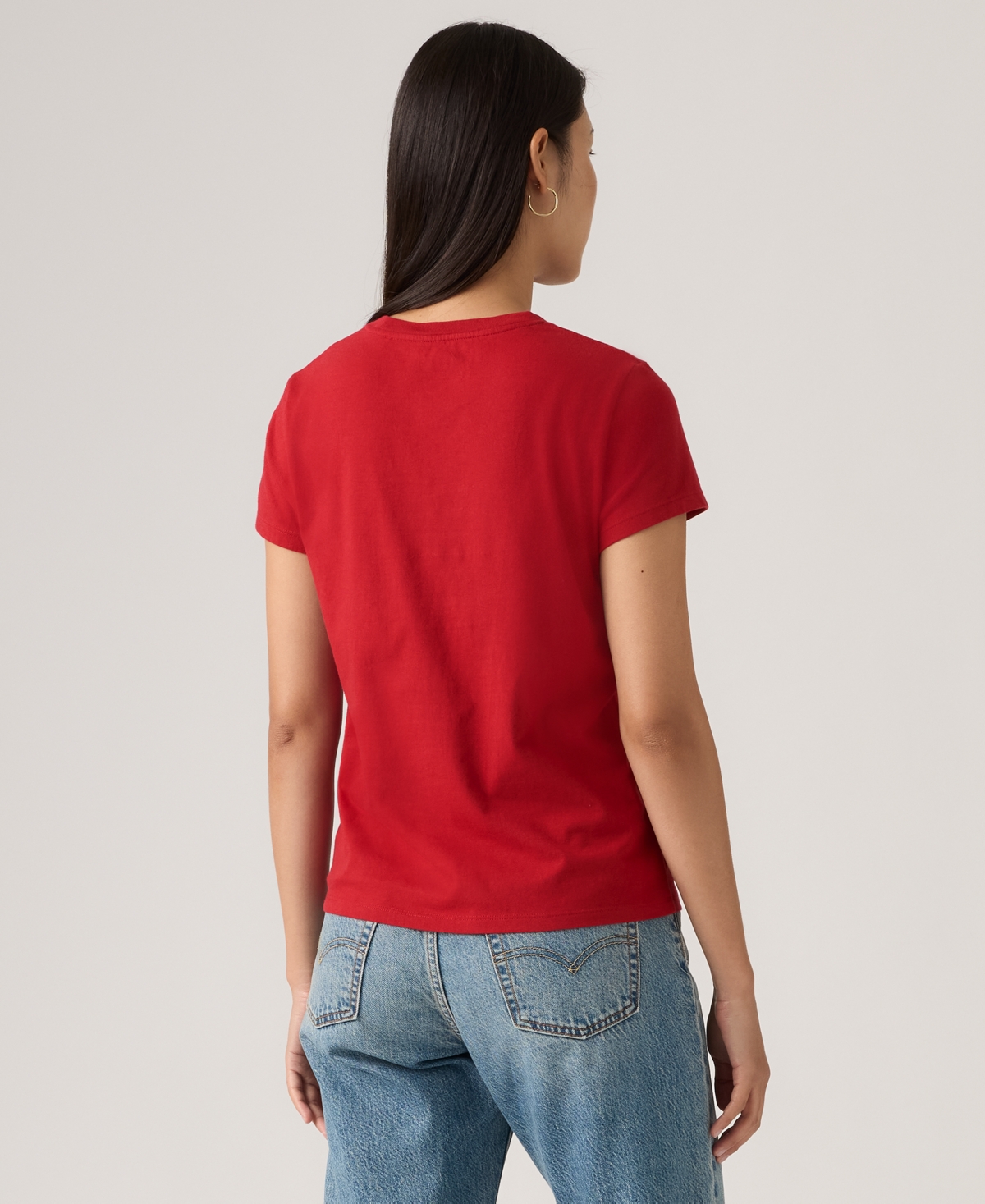 Levi's Women's Perfect Graphic Logo Cotton T-shirt In Red