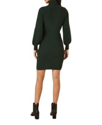 Women's Roll Neck Knitted Dress