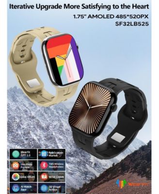 1.75" Smart Watch Multi-function for Women Men With Bluetooth Multi-function, Health Monitoring,Sport Modes -Black