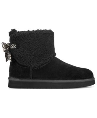 Women's Wing Round Toe Casual Cozy Ankle Booties