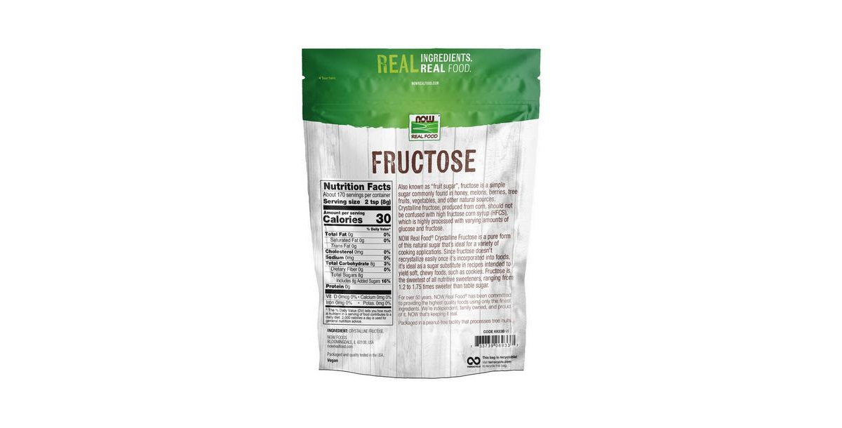Now Foods Fructose Fruit Sugar, 3 lb