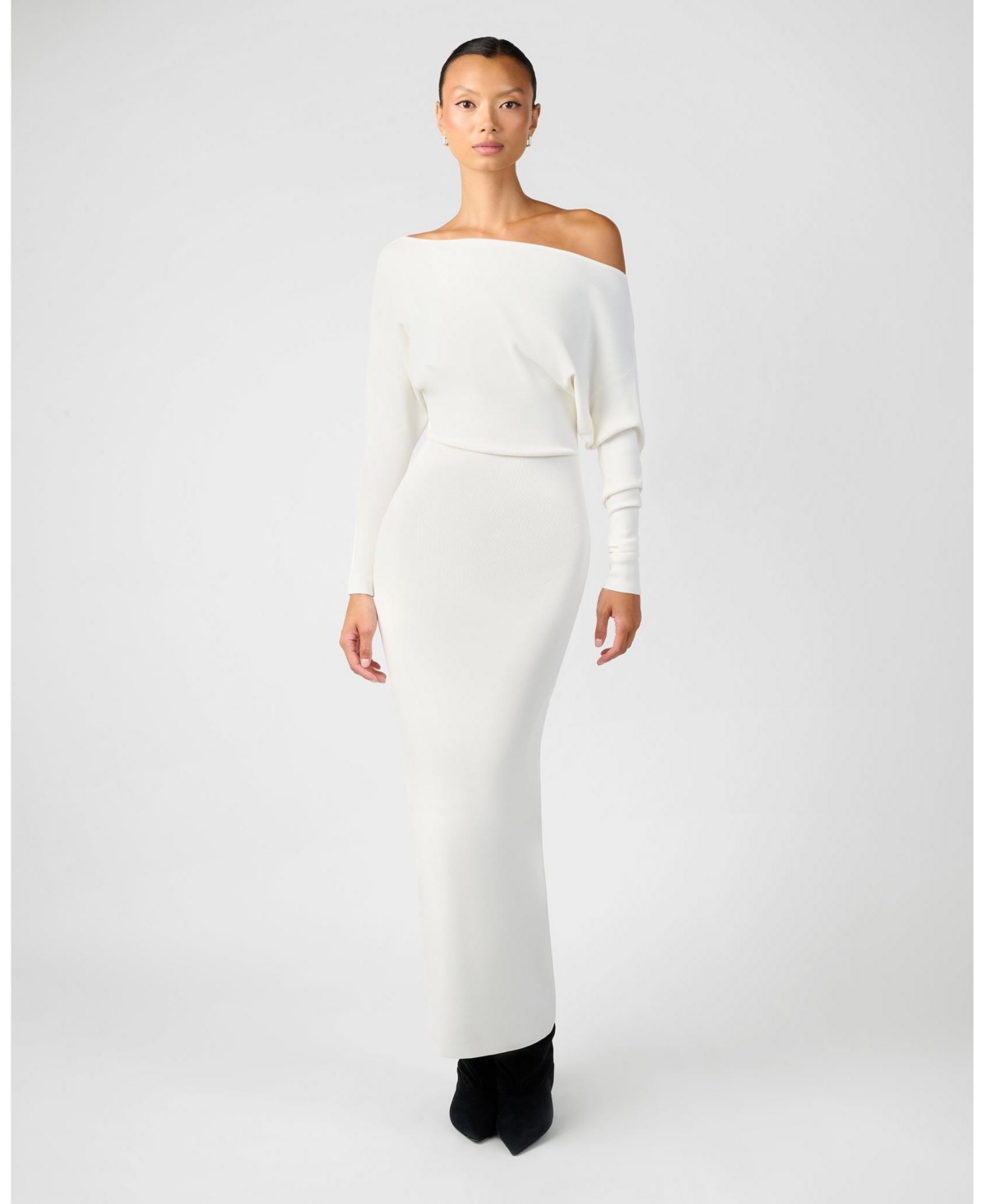 WeWoreWhat Women's Off Shoulder Sweater Midi Dress