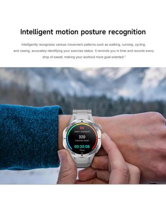 Multi-GNSS Outdoor Sports Watch with Bluetooth Calling Altimeter Barometer 3ATM Waterproof -Silver
