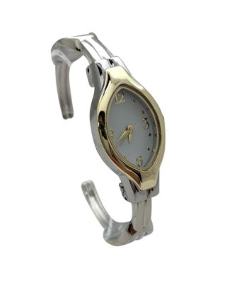 Elegant Thin Bangle Women Watch, Two Tone