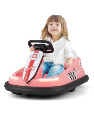 6V Kids Electric Bumper Car with 360° Spin and Dual Motors