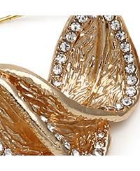 Women's Green Twisted Hoop Earrings