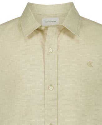 Boys' 8-20 CK Textured Long Sleeve Shirt