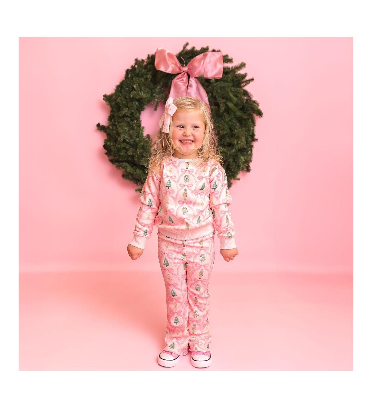Sweet Wink Baby Girls Nutcracker Trellis Christmas Flare Legging