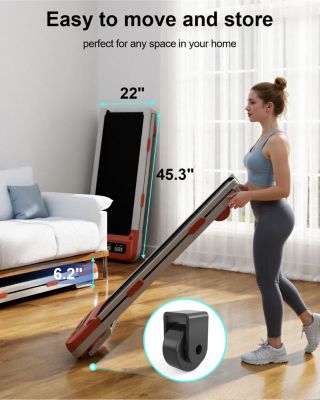 Superun Z10 12% Auto Incline Smart Walking Pad Treadmill with remote control-Orange