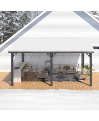 16'x10' Wall Mounted Gazebos Pergola