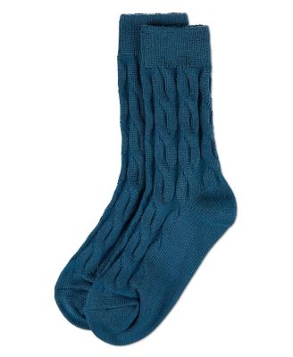 Women's Neutral Twisted Knit Essential Boot Socks
