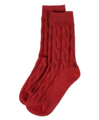 Women's Neutral Twisted Knit Essential Boot Socks