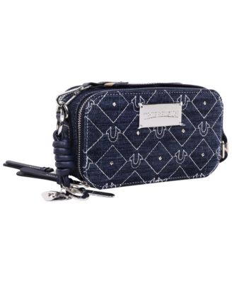 Studded Denim Camera Bag