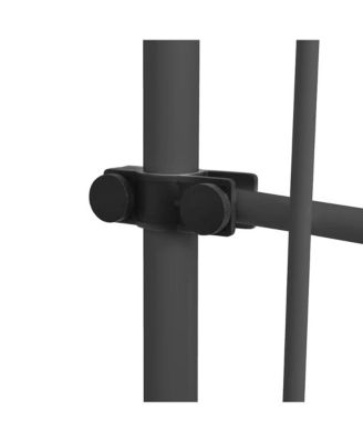 Retractable Awning White and orange Polyester with PU coating Large