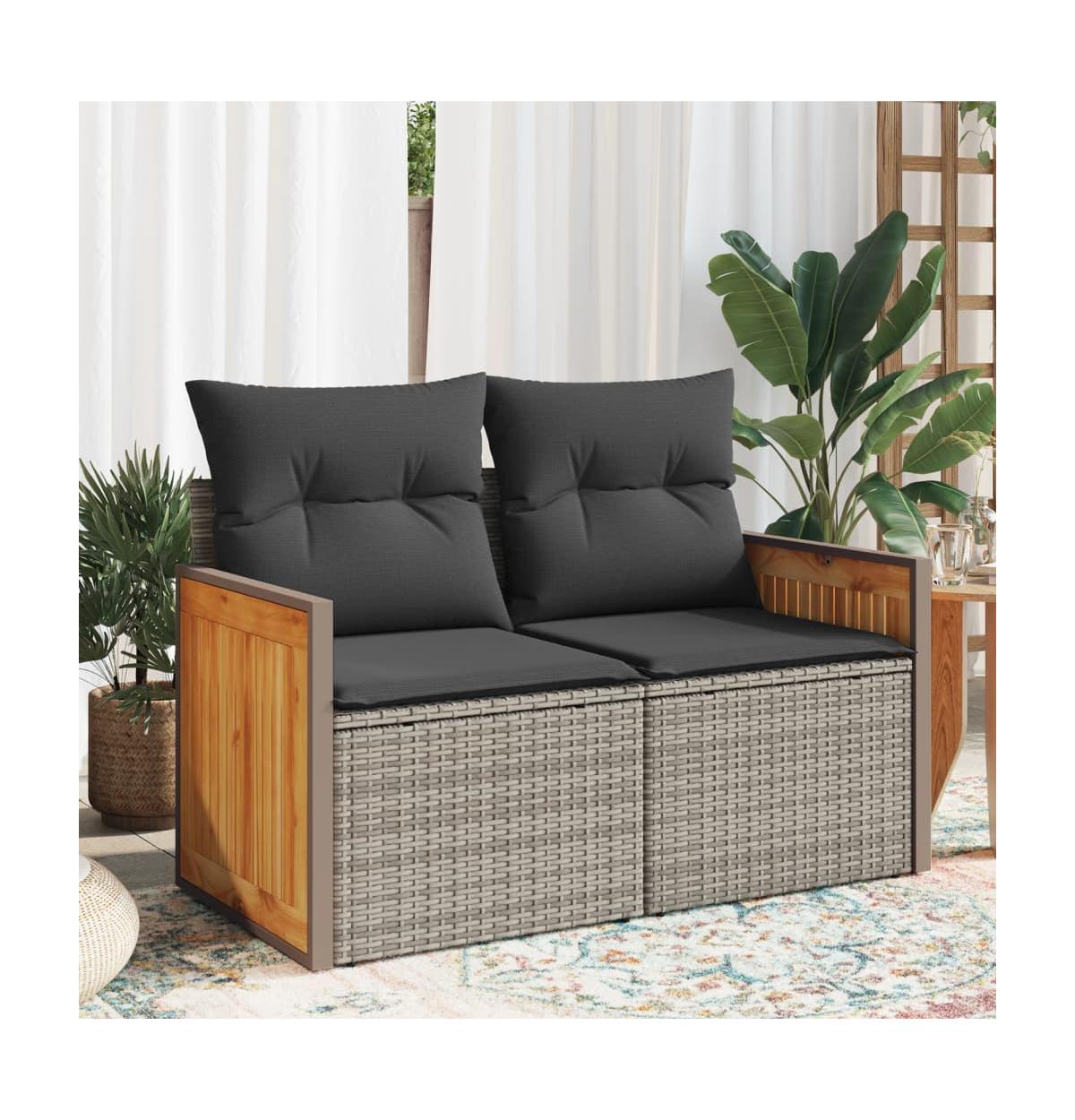 Garden Sofa Grey, Dark Grey