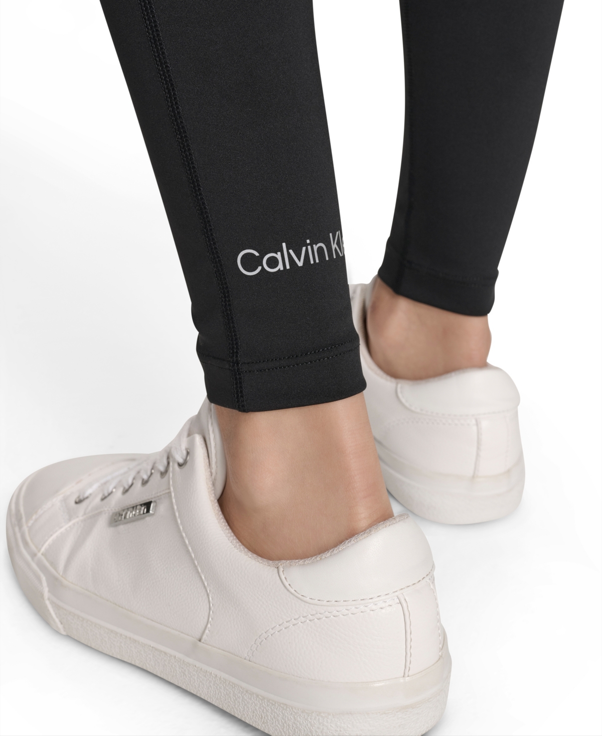 Calvin Klein Women's Performance High Waist Side Pocket Tights In Black