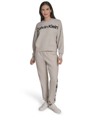 Women's Performance Flocked Logo Pull-On Sweatshirt