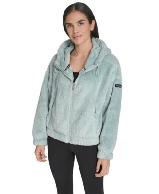 Women's Performance Oversized Hooded Sherpa Jacket