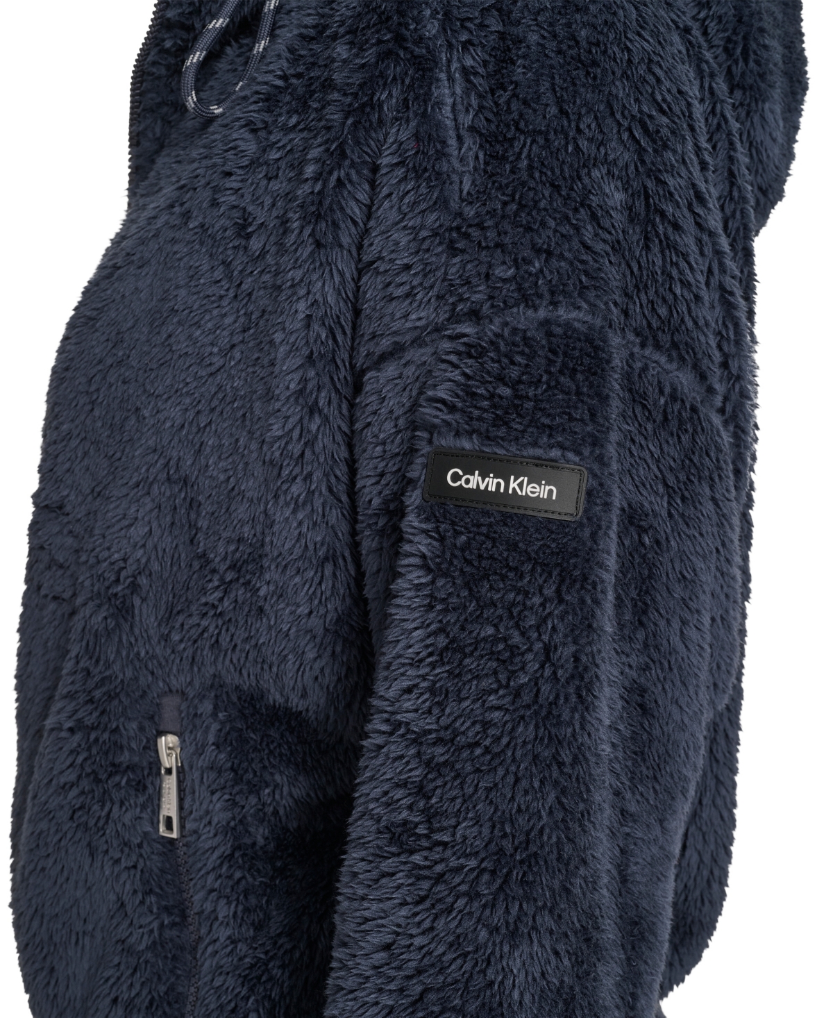 Calvin Klein Women's Performance Oversized Hooded Sherpa Jacket