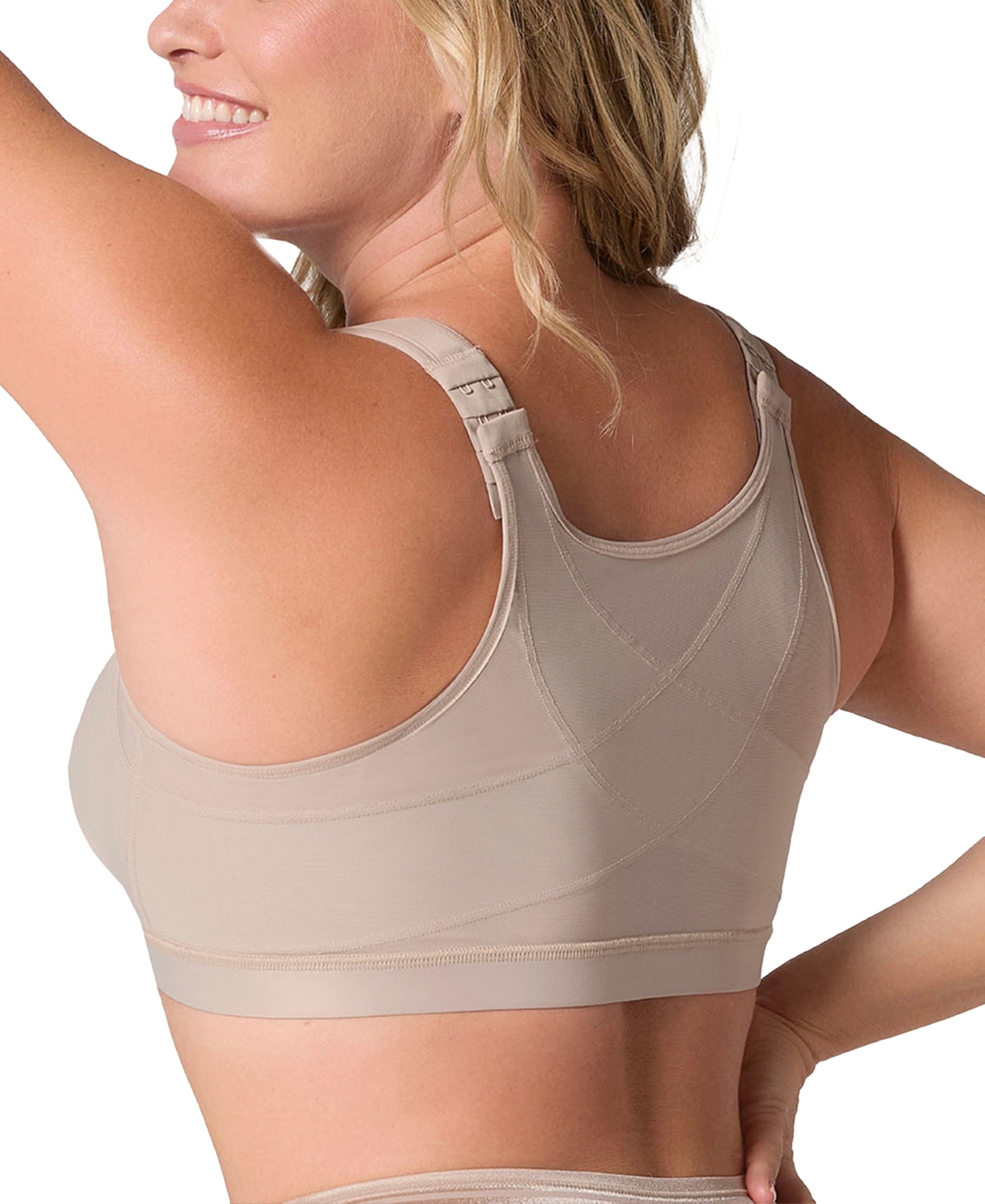 Leonisa Women's Multi Functional Back Support Posture Corrector Wireless Bra 011473
