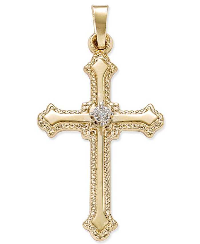 Macys sale cross pendant