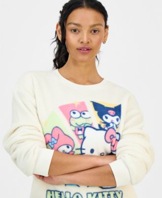 Women's Hello Kitty Graphic Print Fleece Sweatshirt