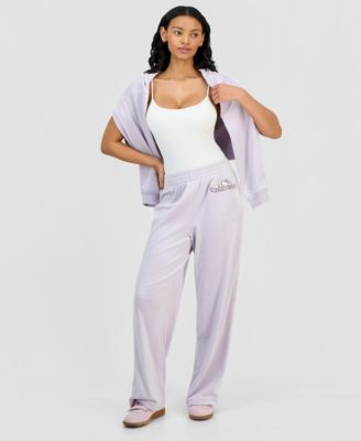 Grayson Threads, The Label - Juniors' Hello Kitty Velour Wide-Leg Pants