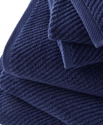 Diagonal Ribbed Cotton 6-Pc. Washcloths Set