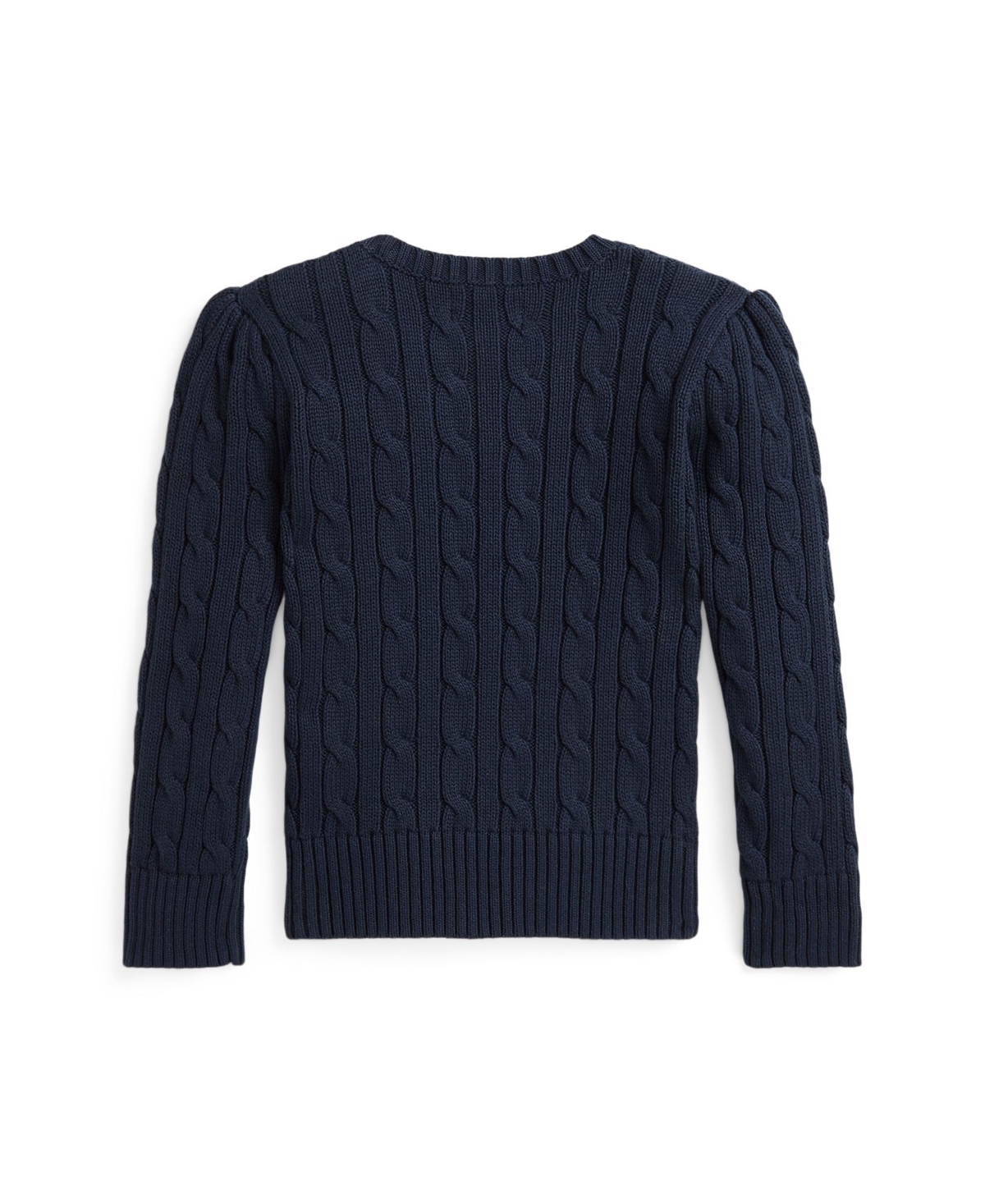 Polo Ralph Lauren Girls 2T-6X Crewneck Cable Knit Sweater