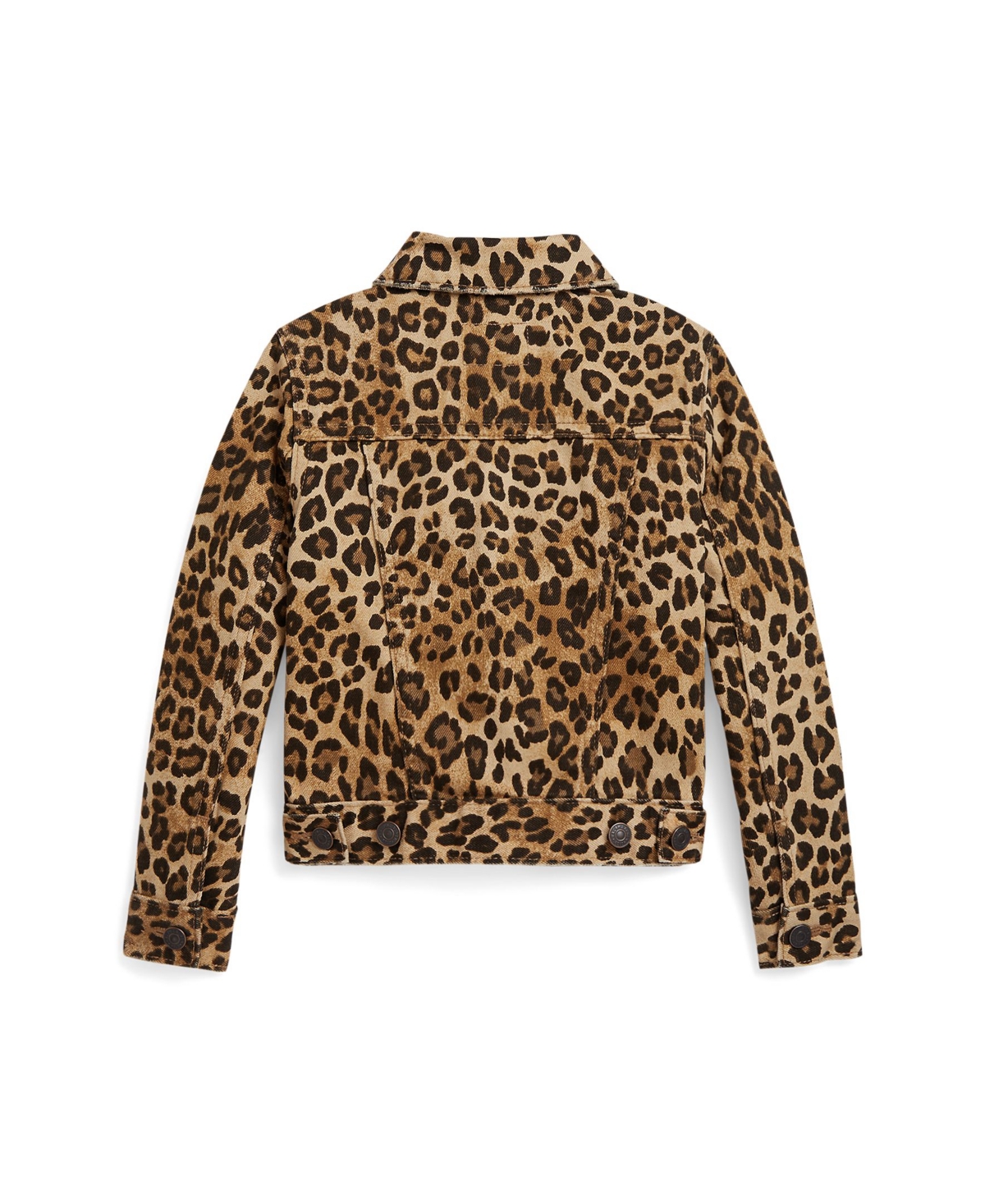 Polo Ralph Lauren Girls 2T-6X Leopard-Print Trucker Jacket