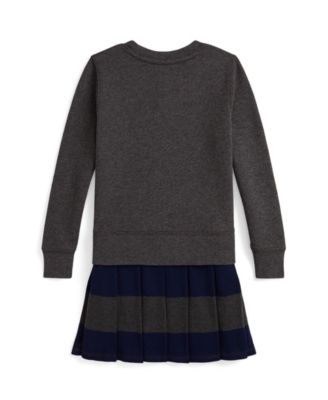 Girls' 2T-6X Big Pony Pull-on Sweatshirt Dress