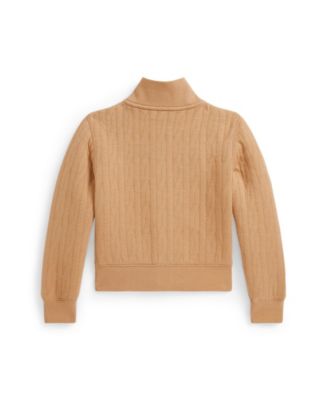 Girls' 2T-6X Collar Quilted Jacket