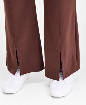 Plus Size Pull-On Split-Hem Flare Sweatpants, Macy's Exclusive
