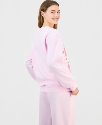 Juniors' Glitter Crewneck Sweatshirt