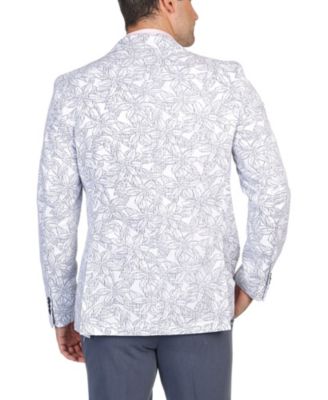 Men's Floral Striped Unlined Sport Coat