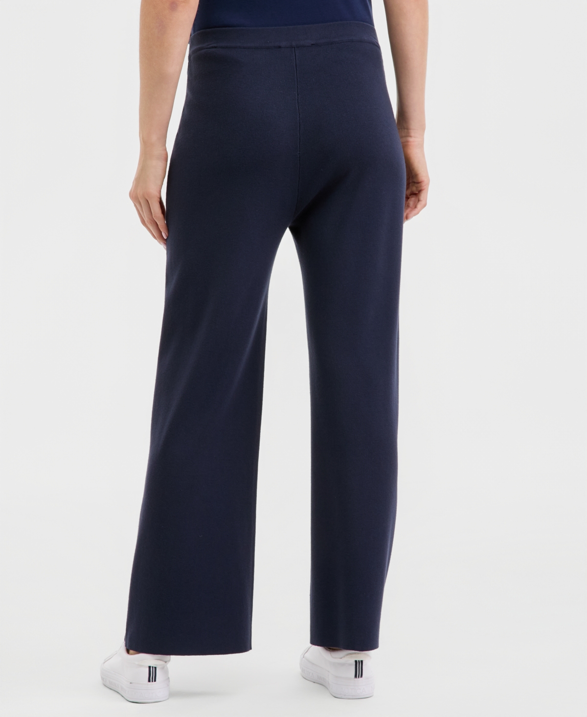 Nautica Jeans Women's Pull-On Wide-Leg Sweater Pants