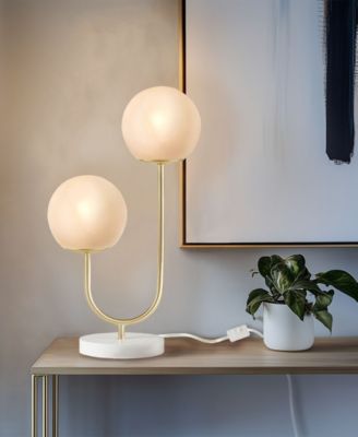 Zusa Metal 2-Light Globe Table Lamp