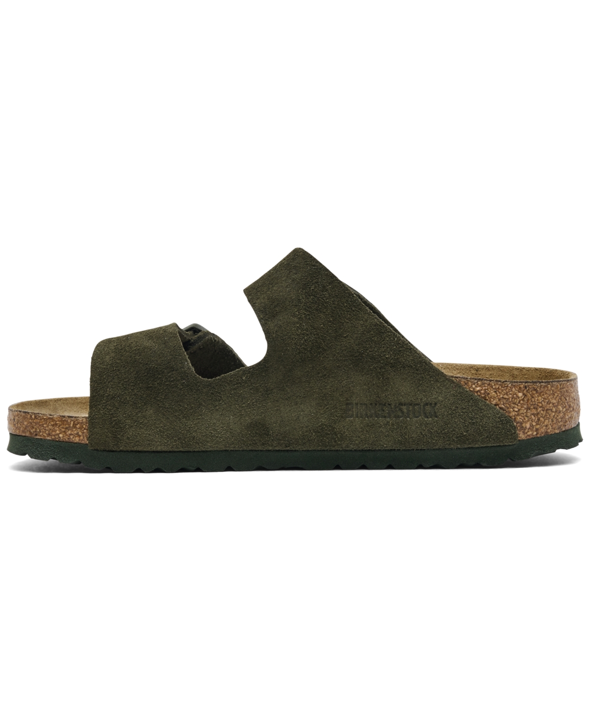 Birkenstock Women's Arizona Suede Leather Sandals From Finish Line In Green