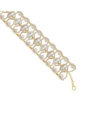 Gold-Plated Crystal Necklace